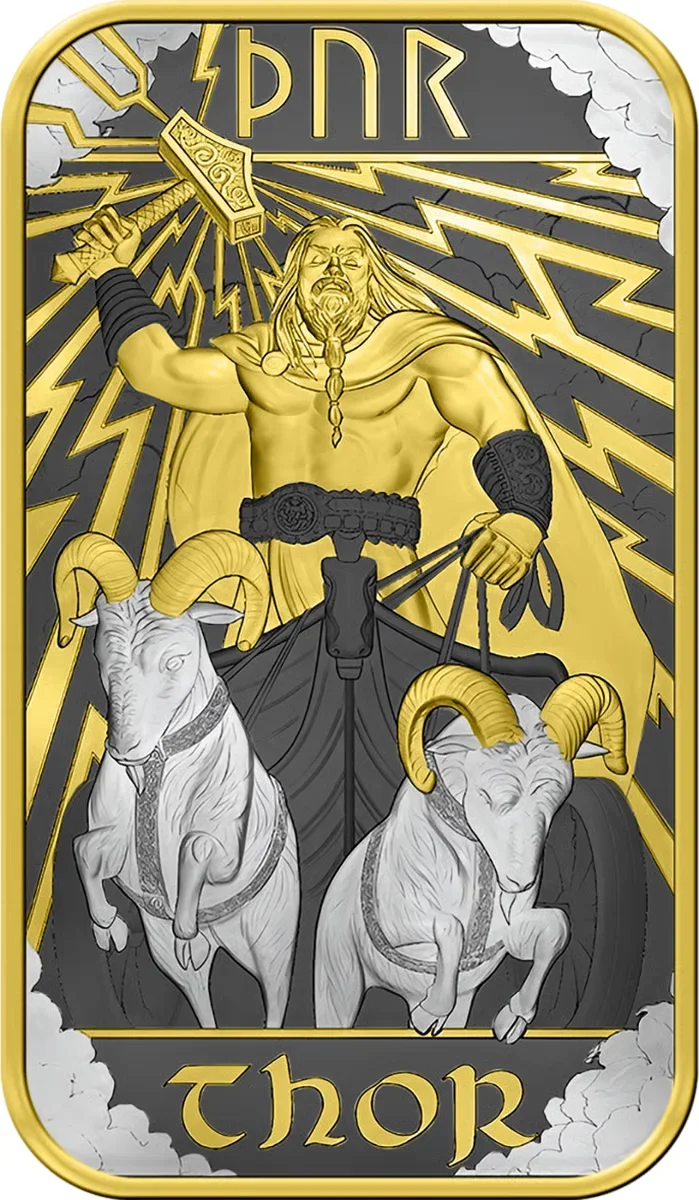 1 OZ Silberbarren The Royal Mint Thor Norse Gods Spezial Edition