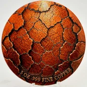 5 Oz Kupfer Feuerdrache in Kapsel