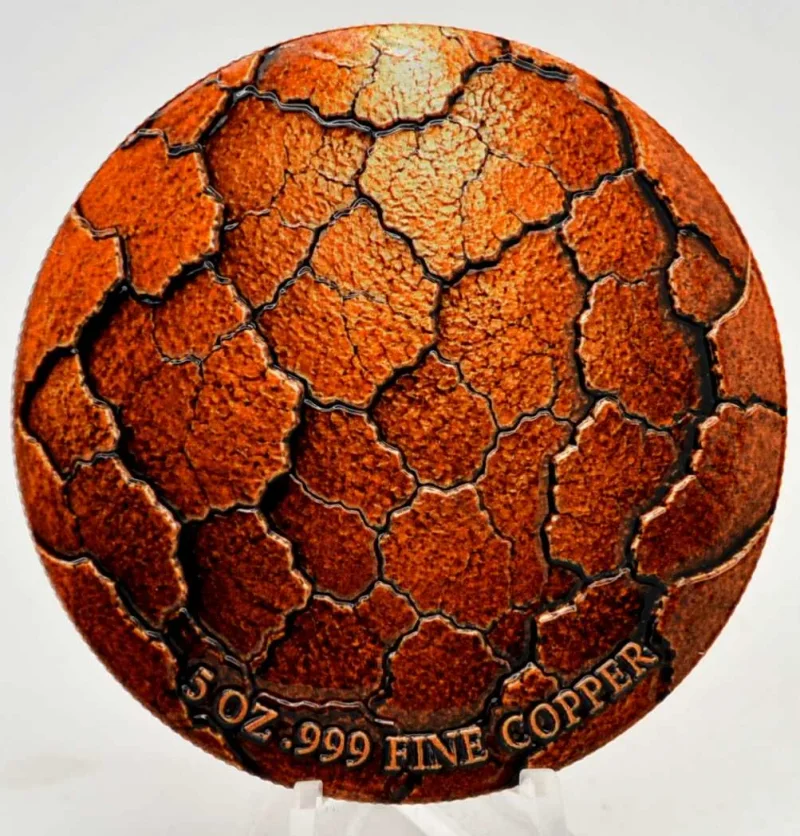 5 Oz Kupfer Erddrache in Kapsel